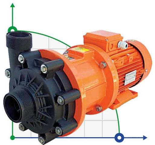 ADM 40 PP/TF/5.5HP/2800RPM насос із магнітною муфтою