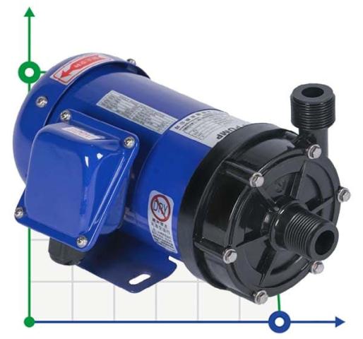 Насос для хімії MD-F-202SAE-5V22AYS, PP, 27L/min, 3m, 220V