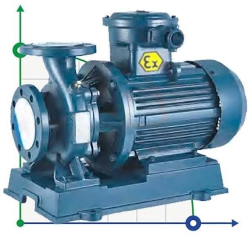 BGWB 40-200A (5,9/44), 3kW, 2880, Ех насос центробежный горизонтальный