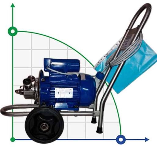 AD30.1/01/TR 1,5kW насос імпеллерний пересувний (на візку) для йогурту, шоколаду, вершкового масла