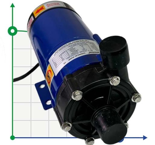 Насос для хімії MD-F-203SAE-5V22AYS, PPH, 33L/min, 4m, 220V