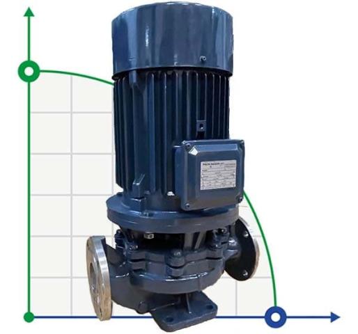 IHG BGLH 80-160 (50/32), 7,5kW, 2880 - насос ін-лайн нержавіючий