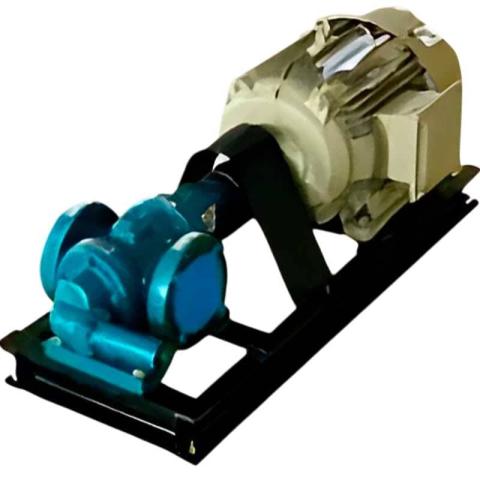 Шестерний насос JKRN 400 L 4 дюйми, 50 m3/h, CI чавунний корпус, з двигуном 11 кВт, 380V, 1140 об/хв