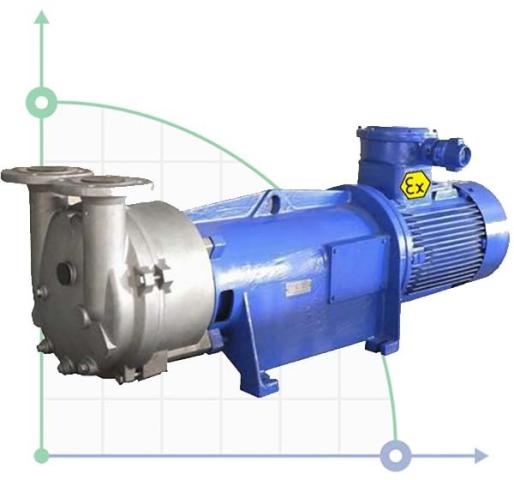 2BV6121, AISI 316, Їх вибухозахищений вакуумний насос