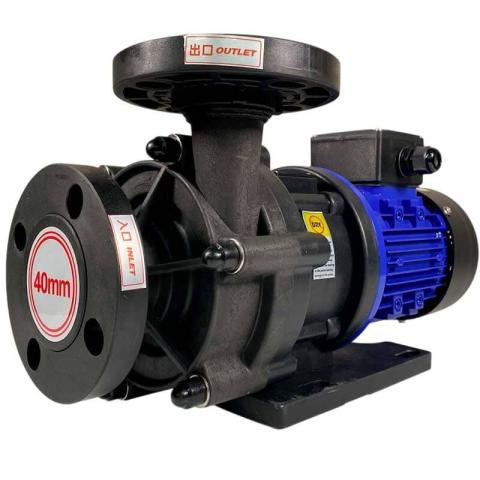 Хімічний насос із магнітною муфтою QHX-E-440-SSV5V38AFGABS, CFRETFE, 240L/min, 12.3m, 380V